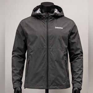 The North Face Men’s L Black Jacket Deloitte Logo NWT